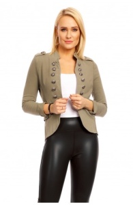 Sacou dama tip blazer cu nasturi si guler clasic - Img 4