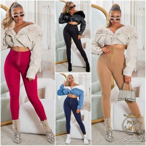 Colanți modelatori cu talie înaltă captusiti - Img 10