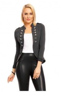 Sacou dama tip blazer cu nasturi si guler clasic - Img 5