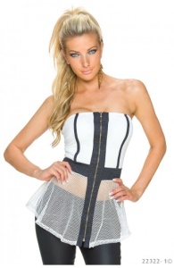 Top cu Peplum din Plasa - Img 2