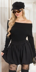 Bluza damă elegantă cu umeri goi, mâneci lungi și croială mulată – casual & chic - Img 10