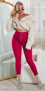 Colanți modelatori cu talie înaltă captusiti - Img 1