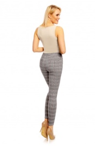 Pantaloni Slim Fit in Carouri pentru Femei - Img 4