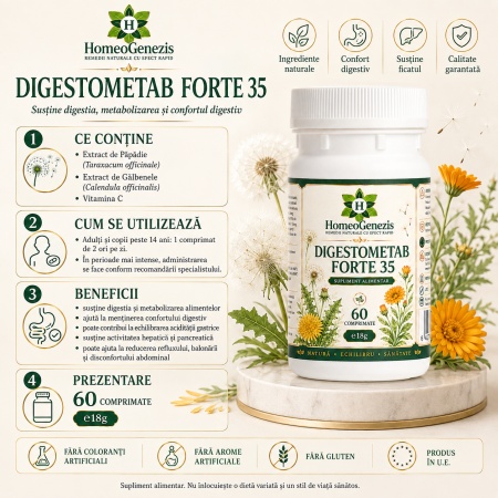 Digestometab Forte 35 - 60 comp Data expirarii: 2029 - Img 3