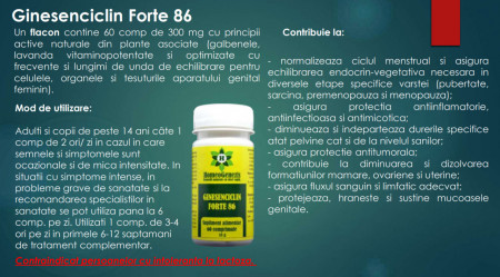 Ginesenciclin Forte 86 - 60 comp Data expirarii: 2026 STOC LIMITAT - Img 3