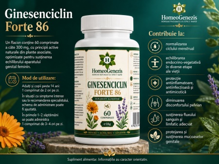 Ginesenciclin Forte 86 - 60 comp Data expirarii: 2029 - Img 3