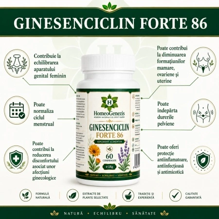 Ginesenciclin Forte 86 - 3 x 60 comprimate - Pachet Economic - Img 2