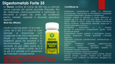 Digestometab Forte 35 - 3 x 60 comp - Pachet Economic Data expirarii: 2026 - Img 2