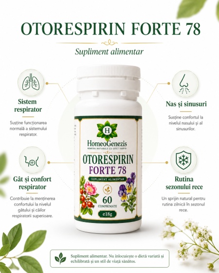 Otorespirin Forte 78 - 3 x 60 comp - Pachet Economic Data expirarii: 2029 - Img 3