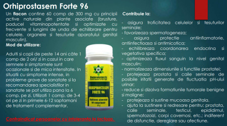 Orhiprostasem Forte 96 - 60 comp Data expirarii: 2026 - Img 3