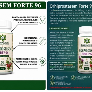 Orhiprostasem Forte 96 - 3 x 60 comp - Pachet Economic Data expirarii: 2029 - Img 2