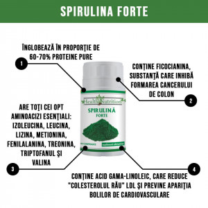 Spirulina Forte 500mg 60 tablete - Img 2