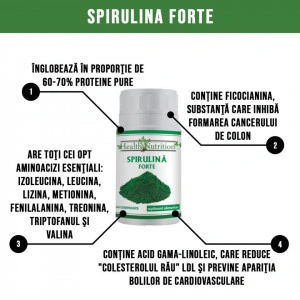 Spirulina Forte 500mg 60 tablete - Img 2