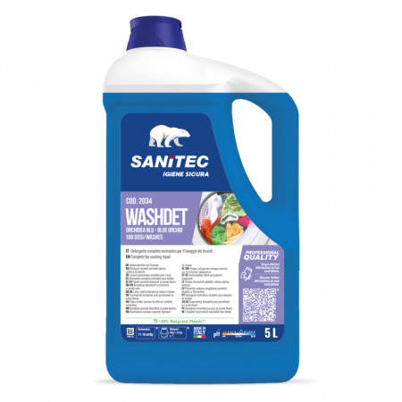 SANITEC Detergent complet enzimatic pentru țesături - orhidee albastră, 5000 ml