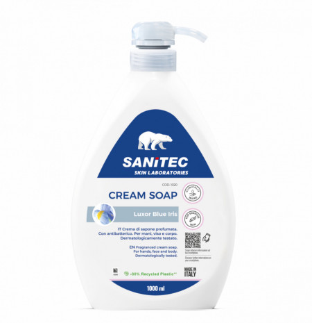 SANITEC Cremă de săpun parfumată hidratantă, cu agent antibacterian, 1000 ml
