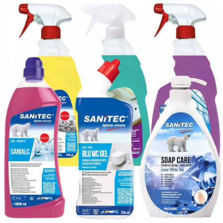Kit detergenti profesionali Sanitec
