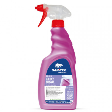 SANITEC Detergent de pre-tratare a petelor oxidabile pe bază de oxigen activ - x1oxy, 500 ml
