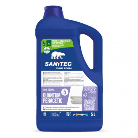 SANITEC Înălbitor concentrat pe bază de acid peracetic pentru ţesături, 5000 ml