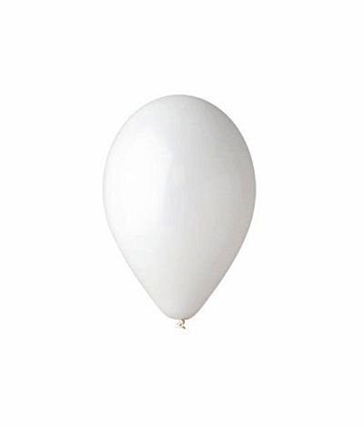 Baloane colorate Gemar 26 cm - set 100 buc. - Alb