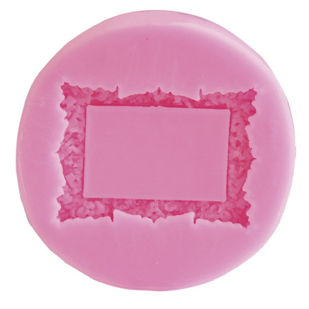 Forma de turnat din silicon DIY - rama, 6.5 x 6.5 x 1.1 cm