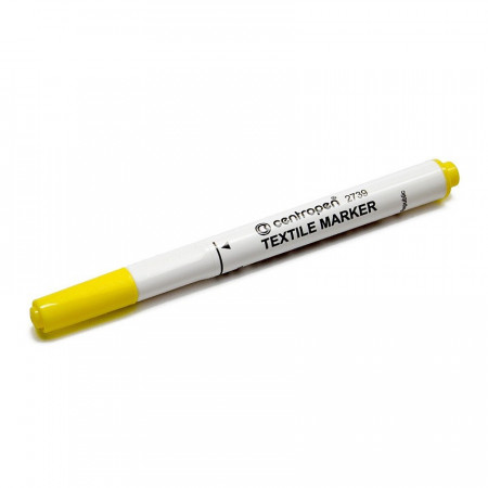 Marker pentru textile Centropen - Galben