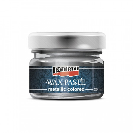 Pasta cerata in culori metalice Pentart 20 ml - Grafit