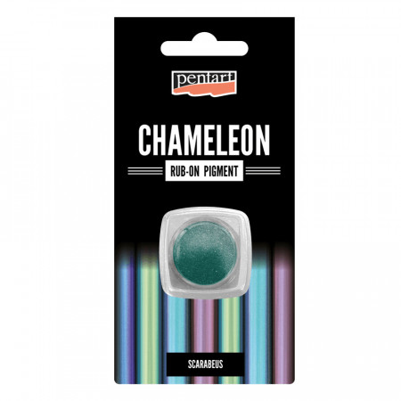 Pigment rub-on Pentart - efect chameleon, 0.5 g - Verde scarabeu