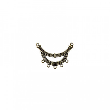 Set 10 buc. baza din metal pentru medalioane, 5 x 3.5 cm