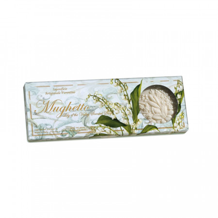 Set 3 sapunuri din Toscana, parfum de lacramioare 3 x 125 g - in cutie cadou