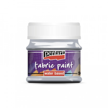 Vopsea pentru textile Pentart 50ml - Gri