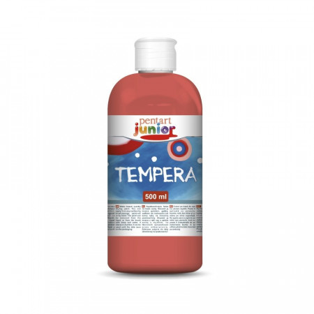 Vopsea Tempera Pentart junior 500 ml - Rosu