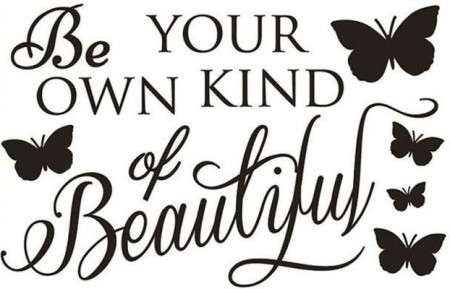 Decor camera - Be your own kind of beautiful (32x60 cm)