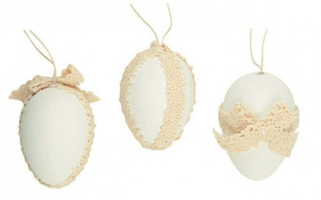 Decoratiuni Pasti - ou din plastic decorat 6cm