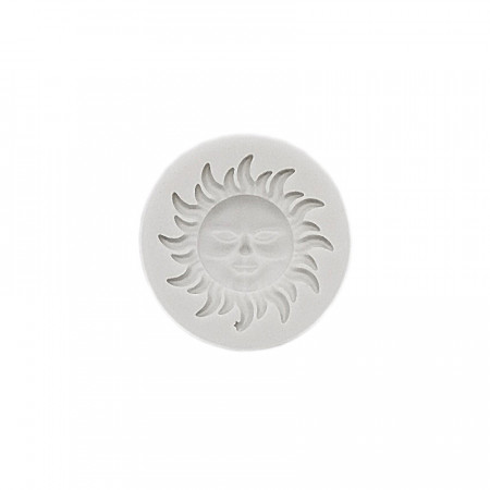 Forma de turnat / modelat din silicon DIY - soare, 5.9 x 1.3 cm