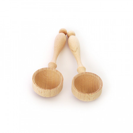 Set 2 linguri din lemn pentru condimente, 10 cm