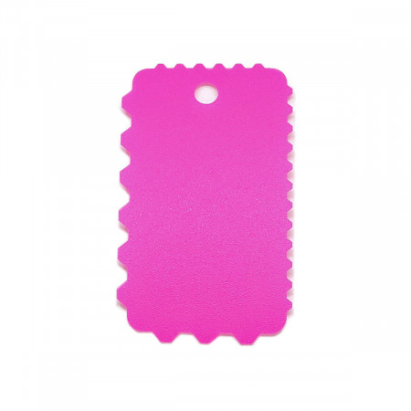 Spaclu dintat pentru crearea efectelor 3D - roz, 10 x 6 cm