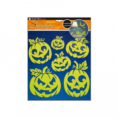 Sticker fosforescent Halloween - dovlecei zambitori, 32 x 31 cm