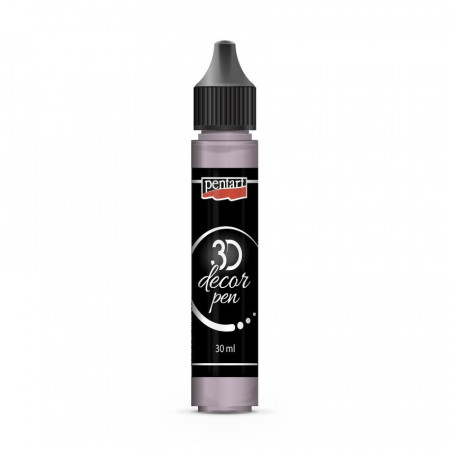 Stilou decor 3D Pentart 30ml - Trandafir auriu metalic