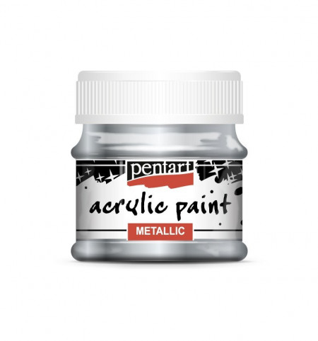 Vopsea acrilica metalizata Pentart 50ml - Plumb