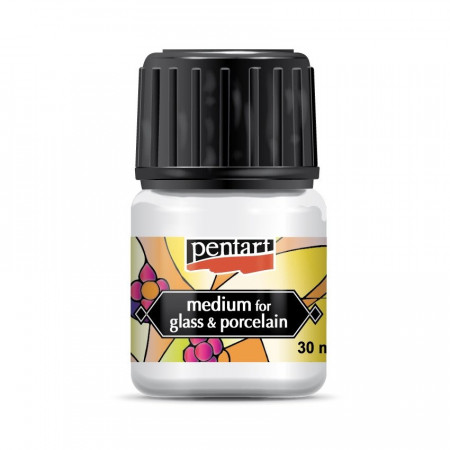 Vopsea pentru sticla si portelan Pentart 30ml - Diluant medium