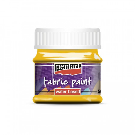 Vopsea pentru textile Pentart 50ml - Galben soare