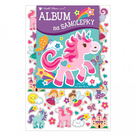 Album cu 40 stickere holograma pentru fete - My little pony, 16 x 29 cm