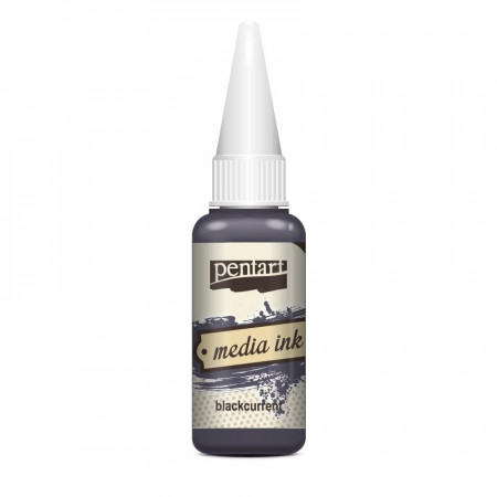 Cerneala Media Ink Pentart 20 ml - Coacaza negre