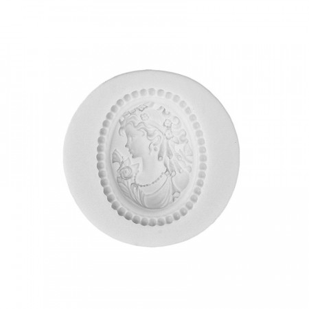 Forma de turnat / modelat din silicon DIY - medalion antic, 6 x 1.8 cm