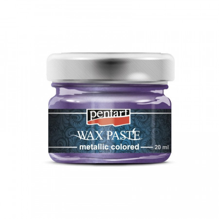 Pasta cerata in culori metalice Pentart 20 ml - Mov metalizat