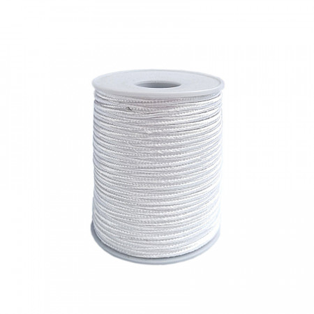 Sfoara poliester tip catifea 3 mm x 50 metri - alb
