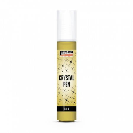 Stilou cristale pe baza de apa Pentart 30 ml - Auriu