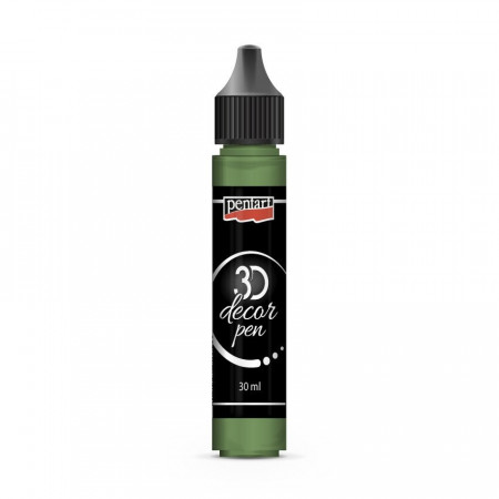 Stilou decor 3D Pentart 30ml - Verde fluorit