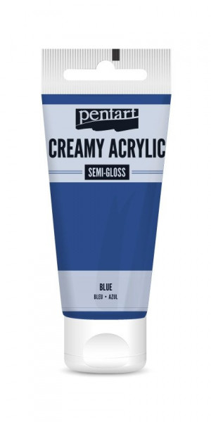 Vopsea acrilica cremoasa semilucioasa Pentart 60 ml - Albastru