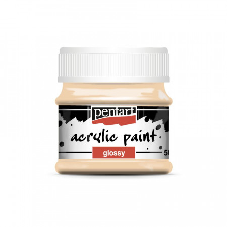 Vopsea acrilica lucioasa Pentart 50 ml - Pudra compacta